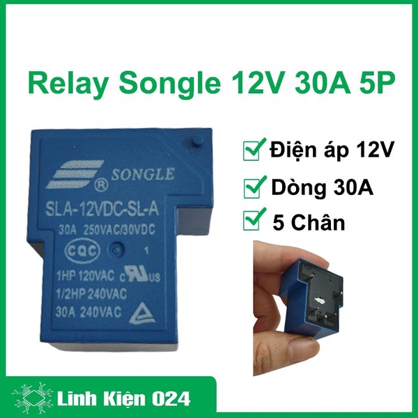 Relay Songle SLA 12V 30A 5 Chân