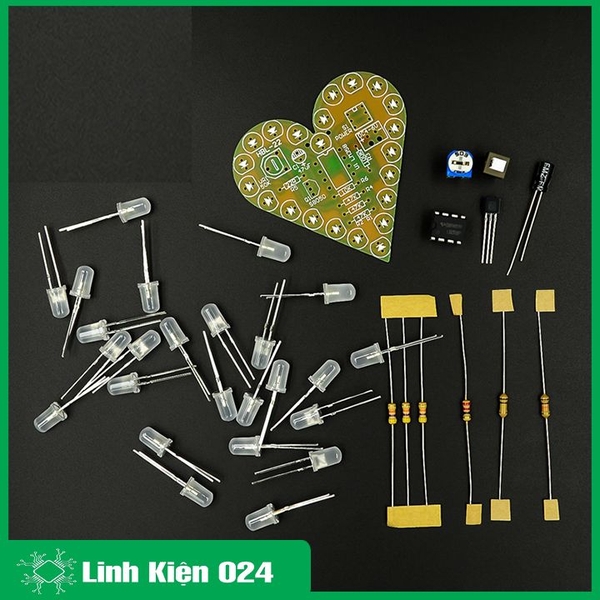 Bộ Mạch Trái Tim Mini Tự Ráp
