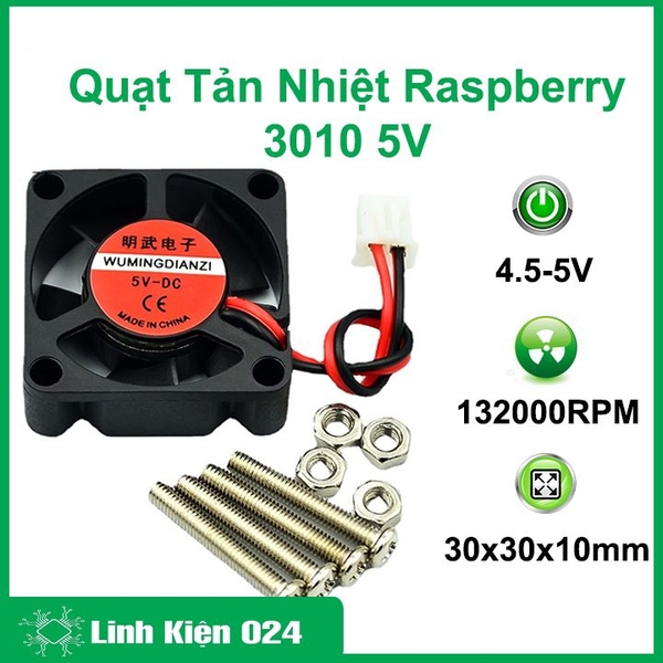 Quạt Tản Nhiệt Raspberry 3010 5V