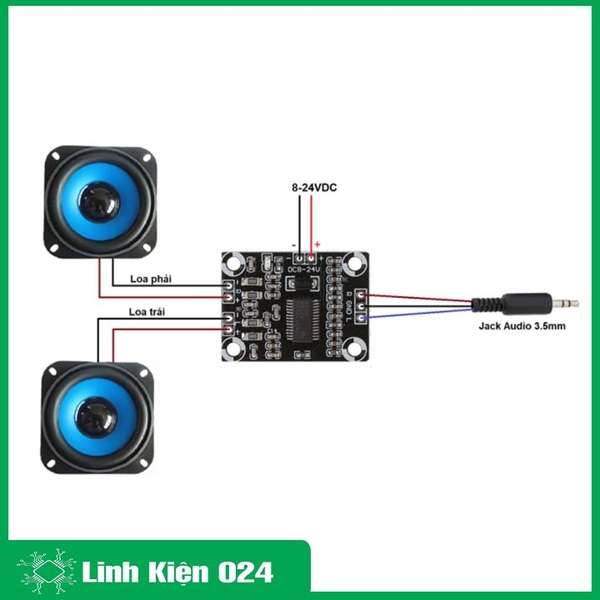 Module Khuyếch Đại Âm Thanh TPA3110 2x15W 8-18VDC 3A Class D (k5c3)