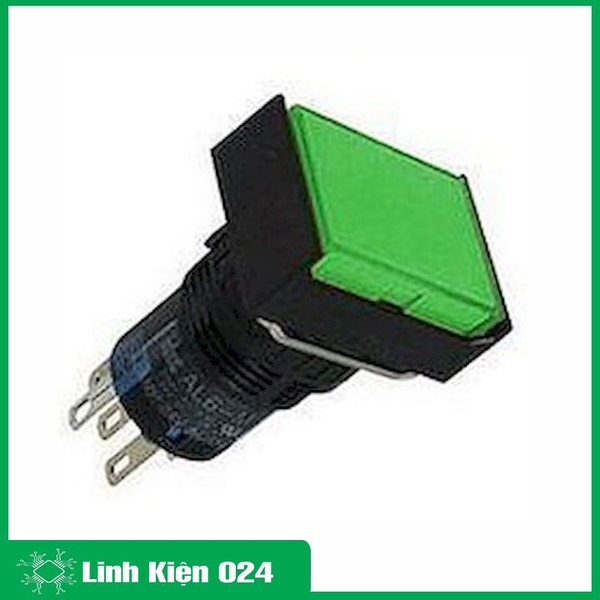 Nút Nhấn Đề Vuông 24VDC AL6 - A Nhấn Giữ Có Đèn Nhiều Màu