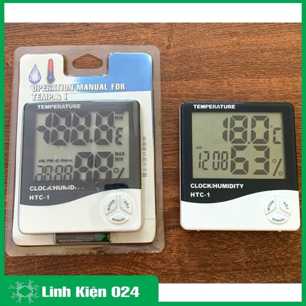 Đồng Hồ Đo Độ Ẩm - Nhiệt Độ HTC1