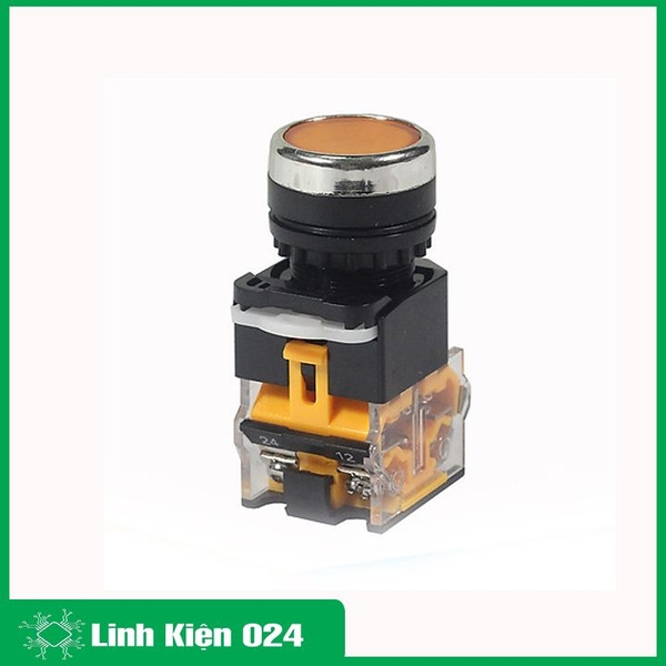 Nút Nhấn Đề Giữ Trạng Thái Không Đèn LA38 380V-10A 2 Tiếp Điểm Thường Mở