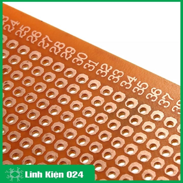 Bộ 2 Tấm PCB Phíp Đồng Đục Lỗ 9x15Cm ( Nâu )
