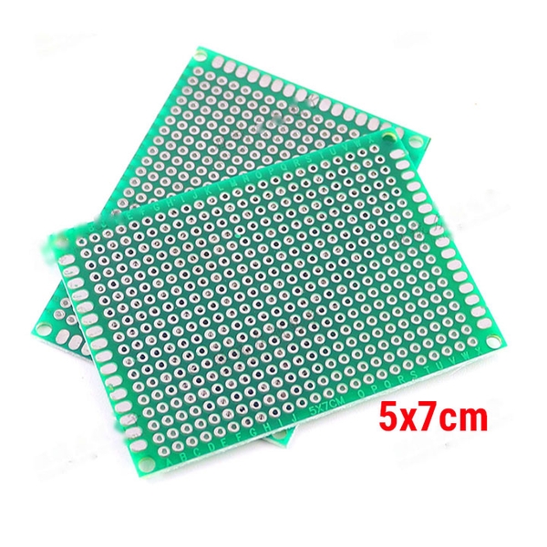 Phíp Đồng Đục Lỗ 2 Mặt PCB Xanh Tốt Dày 1.6mm