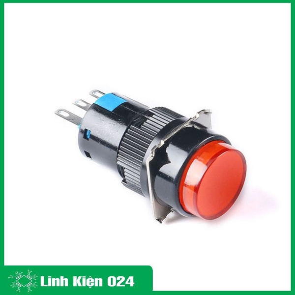 Nút Nhấn Đề 16mm-24VDC AL6- A Nhấn Giữ Có Đèn