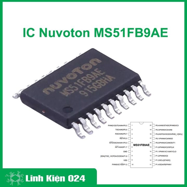 IC Nuvoton MS51FB9AE (k9f17)