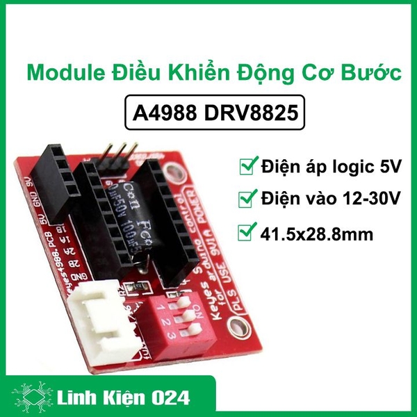 Shield Điều Mở Rộng Module Điều Khiển Động Cơ Bước A4988 DRV8825
