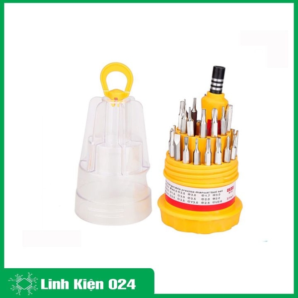 Bộ Tua Vít Đa Năng 31 đầu - Hộp Tròn
