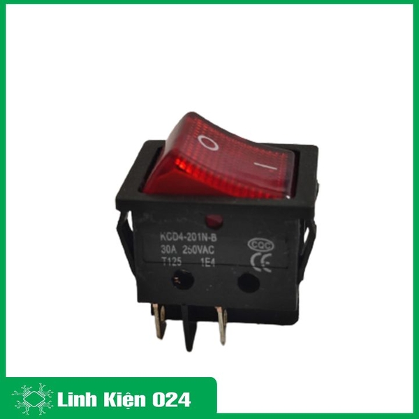 Công Tắc Bập Bênh KCD4 4P 250V-30A Công Tắc Máy Hàn Chịu Tải Lớn
