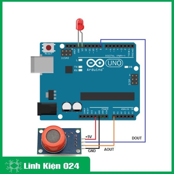 Module Cảm Biến Khí Rượu MQ3 (K3D18)