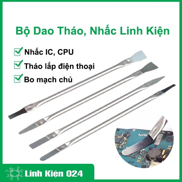 Bộ Dao Giúp Nhấc IC, CPU, Keo Tháo Lắp Điện Thoại, Bo Mạch Chủ