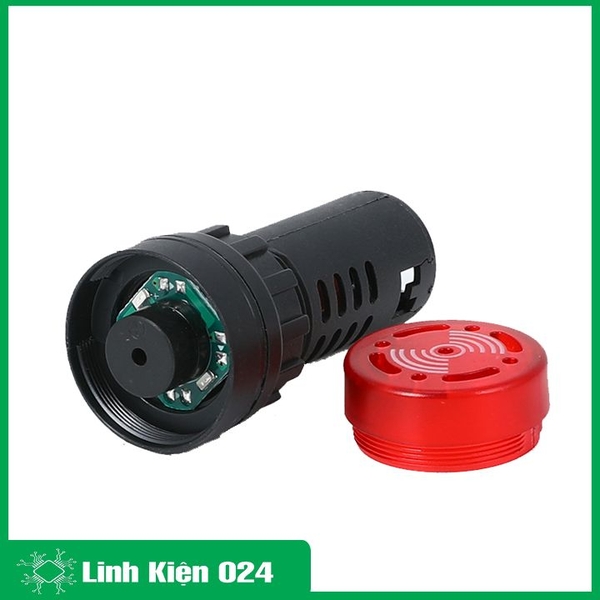 Đèn Báo Nguồn Có Còi AD16-22SM 220VAC
