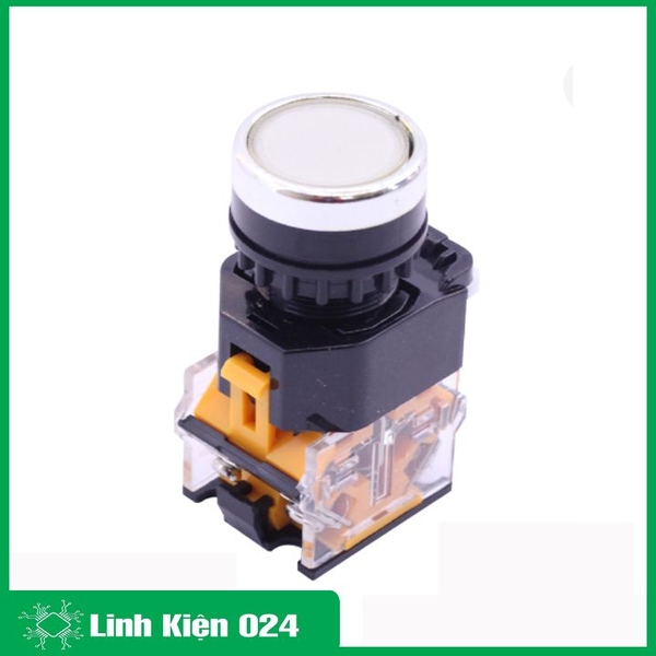 Nút Nhấn Đề Giữ Trạng Thái Không Đèn LA38 380V-10A 2 Tiếp Điểm Thường Mở