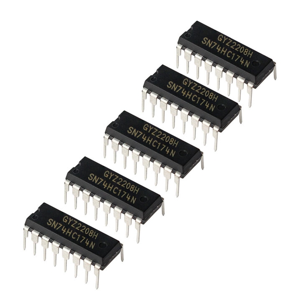 Chíp 74HC174 Hex D Flip-Flop with Clear DIP16 (K9H9)