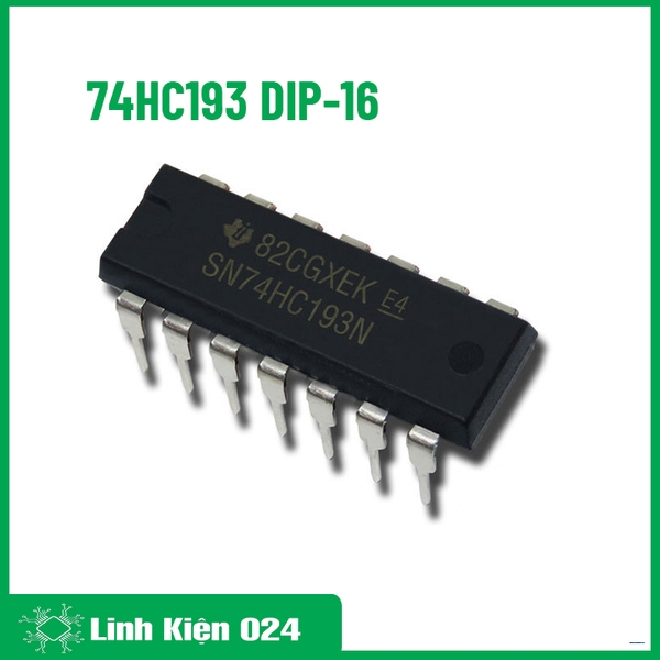 74HC193 DIP16 Binary Up/Down Counter with  Clear (K9H10)