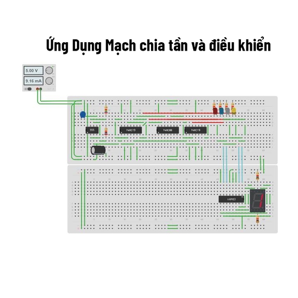 74HC193 DIP16 Binary Up/Down Counter with  Clear (K9H10)
