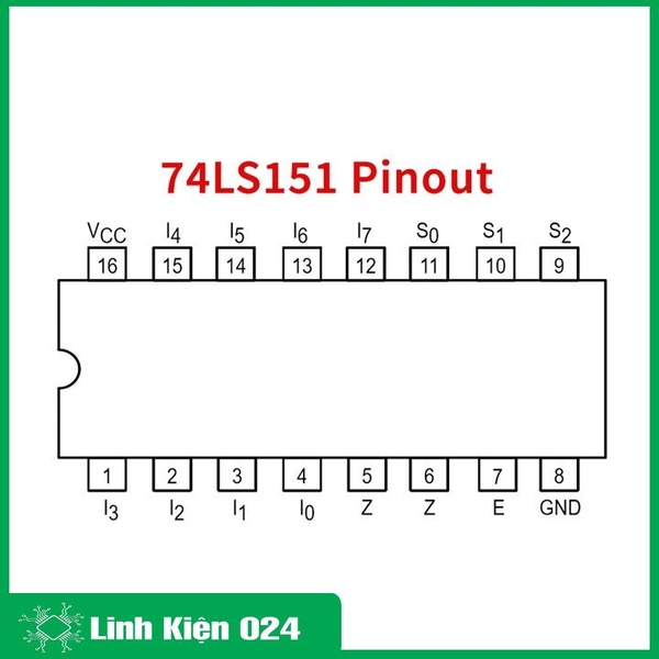 IC Logic 74LS151 DIP-16 (k9g9)