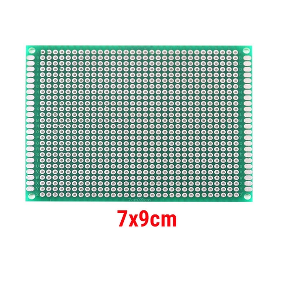 Phíp Đồng Đục Lỗ 2 Mặt PCB Xanh Tốt Dày 1.6mm