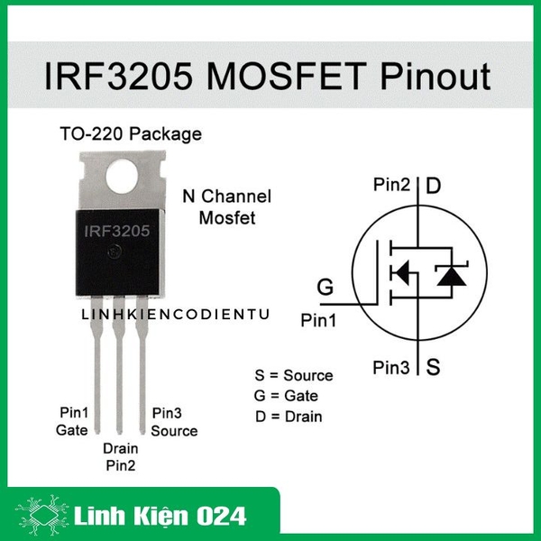 Mosfet IRF3205 Hàng Zin Chính Hãng