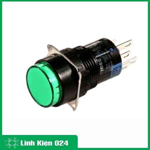 Nút Nhấn Đề 16mm-220VAC AL6- A Nhấn Giữ Có Đèn