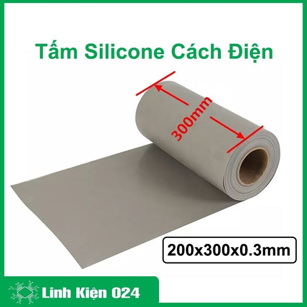 Tấm Silicone Cách Điện  200x300x0.3mm