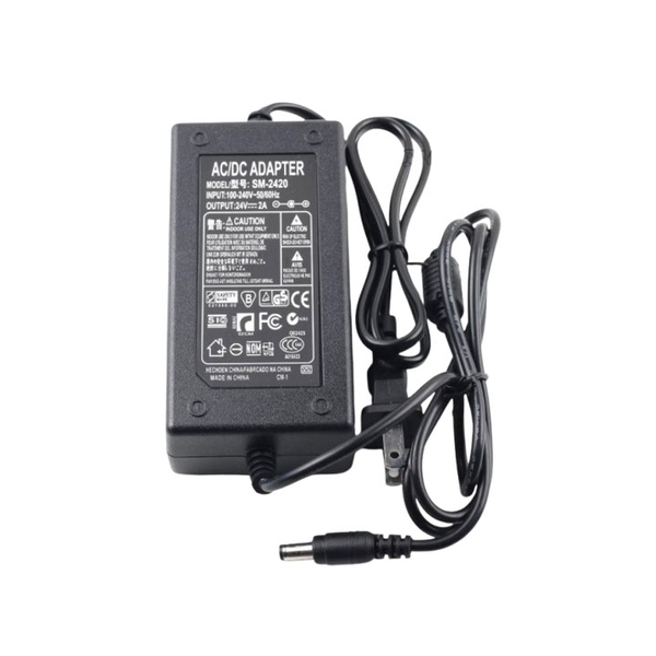 Nguồn Adapter 24V 2A 5.5x2.1mm - Bảo Hành 06 Tháng