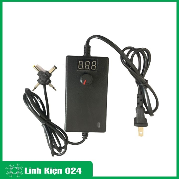 Nguồn Adapter Đa Năng Điều Chỉnh Điện Áp 3-24V 4 Đầu Ra Nguồn Máy Phun Săm
