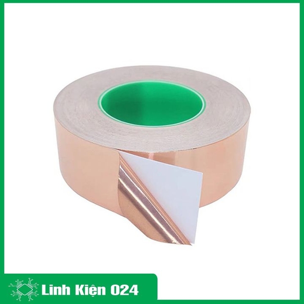 Băng Dính Đồng Dẫn Điện Chống Nhiễu Chịu Nhiệt Độ Cao 20Mx0.05mm