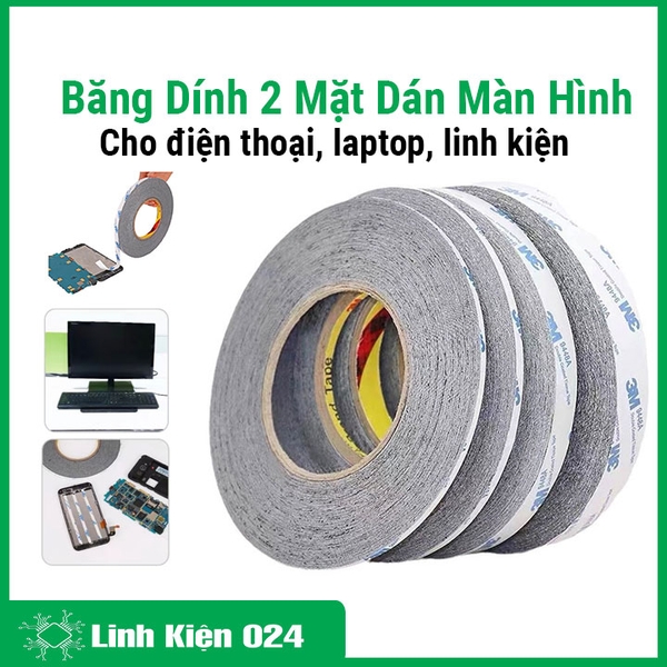 Băng Keo 2 Mặt Dán Màn Hình Điện Thoại Máy Tính