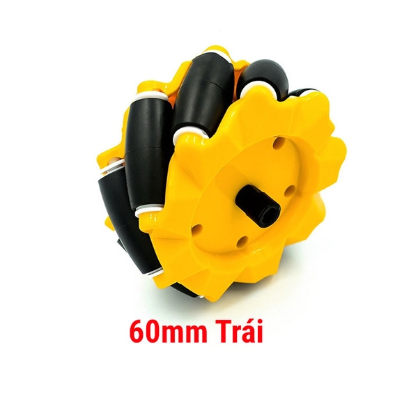 Bánh Xe Mecanum Omni, Bánh Xe Đa Hướng, Bánh Xe Thông Minh 60mm