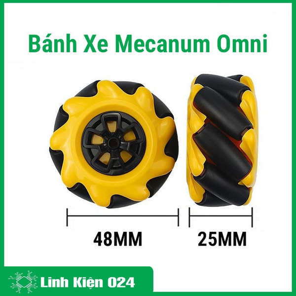 Bánh Xe Mecanum Omni Xe Thông Minh 48mm