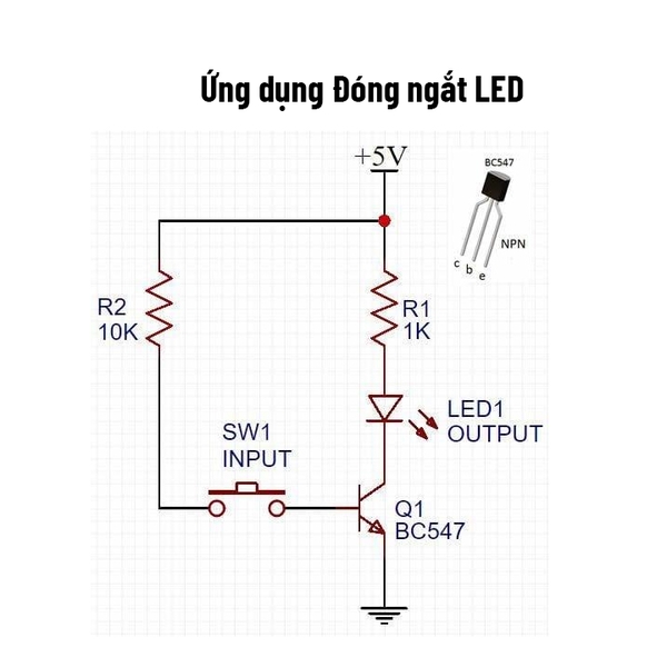 Transistor BC547 TO-92 NPN 0,1A 50V (k9f6)