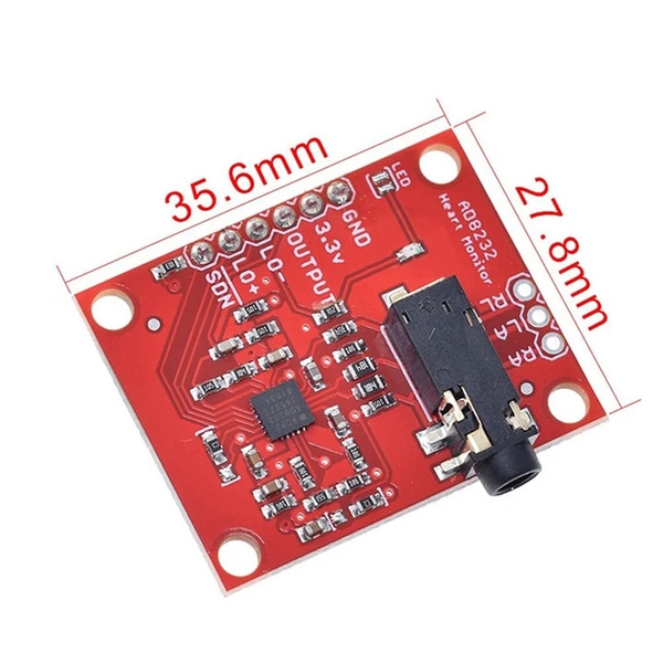 Cảm Biến Điện Tim (ECG) Heart Rate Monitor Kit AD8232 Duinofun (K3F14)