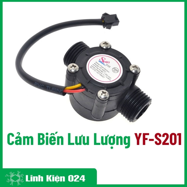 Cảm Biến Lưu Lượng YF-S201 3.5-24VDC 1-30L/min Cực Chính Xác (K3F15)