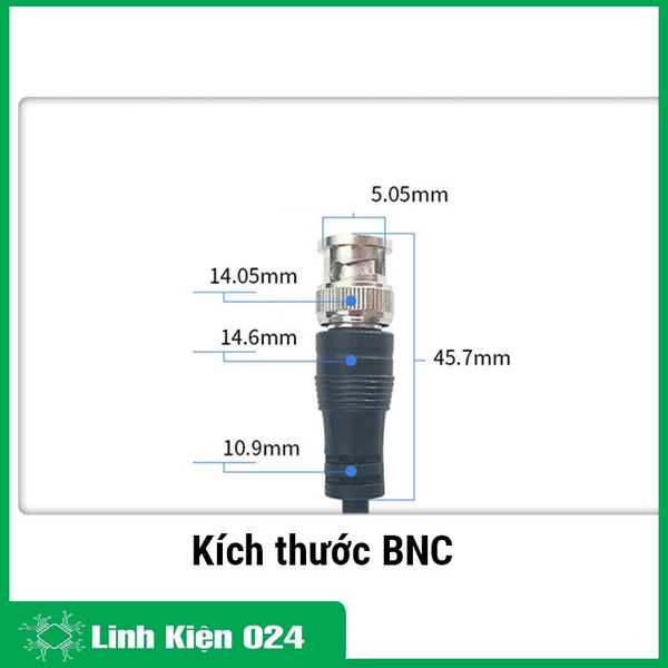 Cáp Tín Hiệu BNC Q9 Dài 1M Kiểm Tra Tín Hiệu