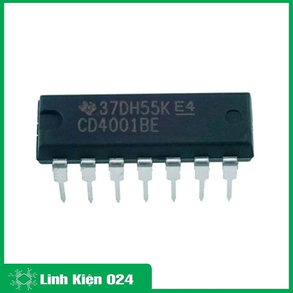 IC CD4001 DIP14 4 Cổng NOR