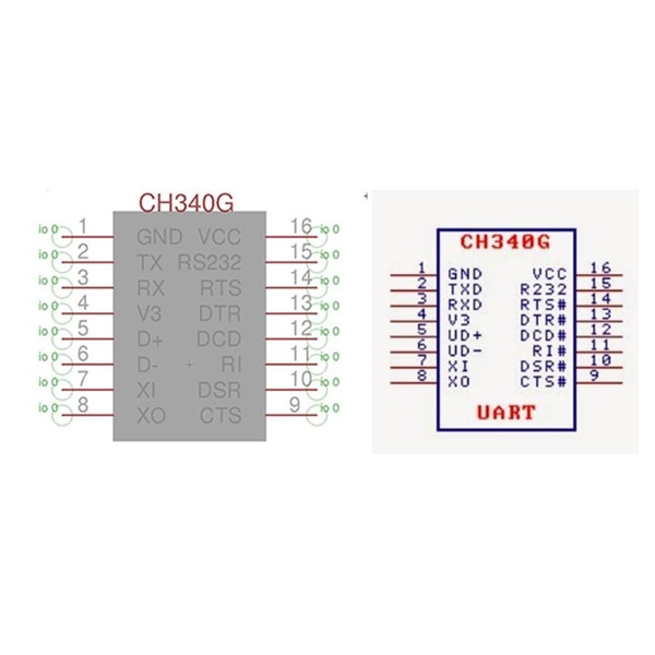IC Chuyển Đổi CH340G SOP16 (K9E9)