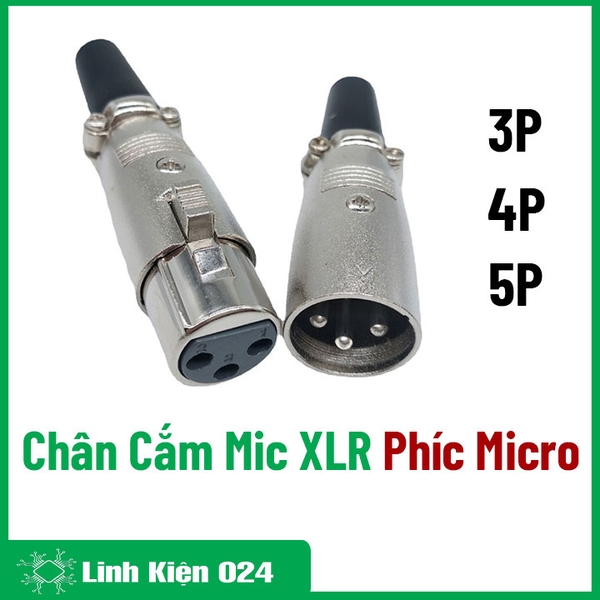 Chân Cắm Micro XLR Phích Cắm Micro Loại Xịn