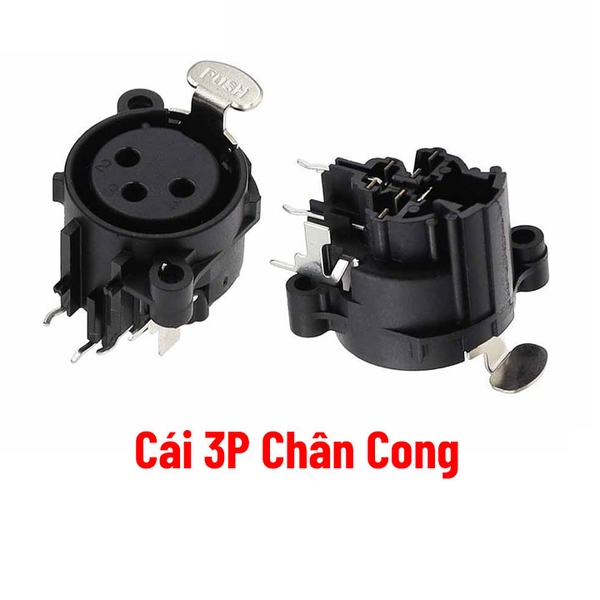Chân Kết Nối Jack Âm Thanh XLR Chân Đồng