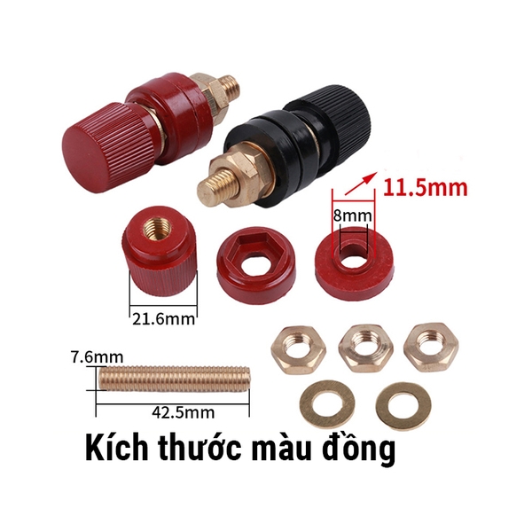 Cọc Nguồn 555 Chịu Tải Lớn 100A Chân 8mm