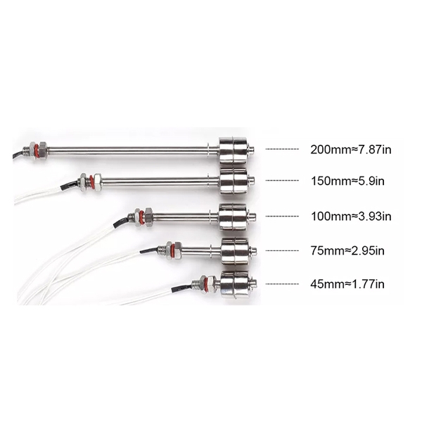 Công Tắc Cảm Biến Phao Nước 220VAC 1 Phao Thép 304 Không Gỉ Điều Chỉnh Mức Chất Lỏng