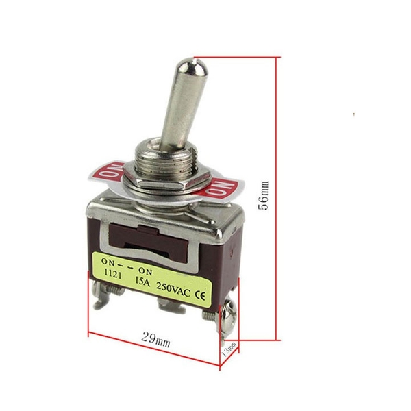 Công Tắc Gạt F-1121 3 Chân 15A (2 Trạng Thái)