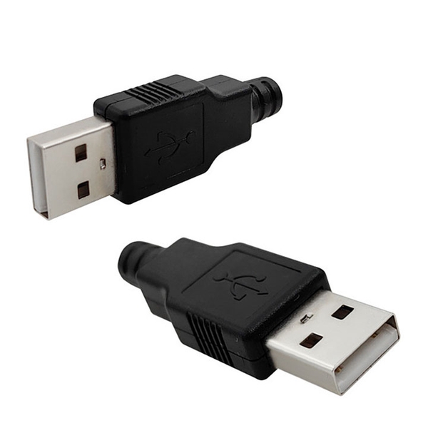 Đầu Jack Cổng USB A Đực 4P + Vỏ