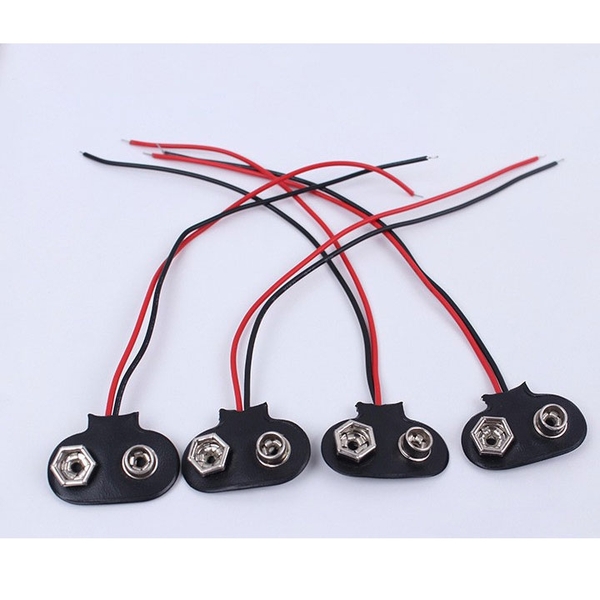 Dây Đế Pin 9V Đấu Ra DC 5.5x2.1mm