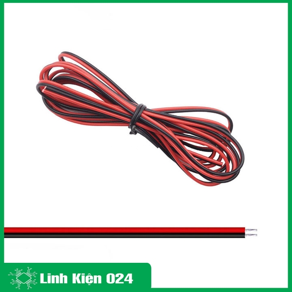 Dây Điện Đôi 24AWG loại To -(1 Mét)