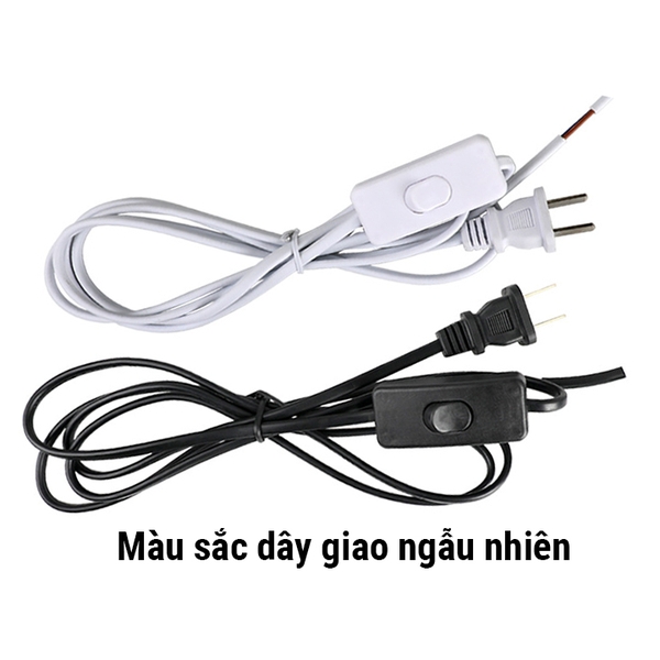 Dây Nguồn Kèm Công Tắc Bặt Tắt Thiết Bị Chiều Dài 1.8 Mét Màu Ngẫu Nhiên