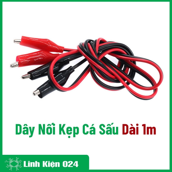 Dây Nối Kẹp Cá Sấu Dài 1m