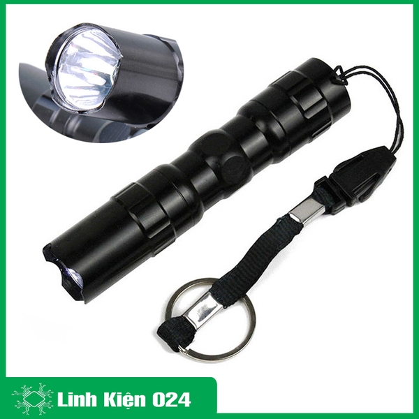 Đèn Pin Bỏ Túi LED 3W - Đèn Bin Vỏ Hợp Kim Siêu Bền Mini Siêu Sáng - Chống Nước