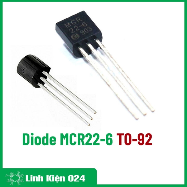 Diode MCR22-6 thyristor 400V/1.5A TO-92 (K9F3)